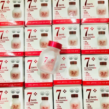 Viên uống trắng da Dr.Lb 7days và Dr.Glutathione Collagen Hàn Quốc 60 viên - Cấp nước mờ nám, giảm giá 900k 2 Viên uống trắng da Dr.Lb 7days và Dr.Glutathione Collagen Hàn Quốc 60 viên - Cấp nước mờ nám, giảm giá 900k 2