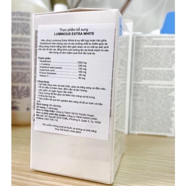 Viên uống trắng da Luminous Extra White 60 viên - Giảm nám nhanh, da sáng mịn, giá 1.6tr