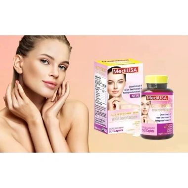 Viên Uống Trắng Da MediUSA Glutathione Gold - Da Sáng Rạng Ngời, Giá 230k 3