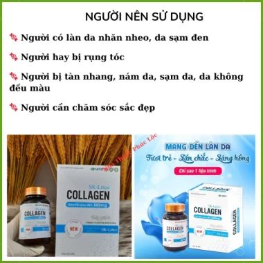 Viên uống trắng da mờ nám Collagen và Glutathion 30 viên - Giá ưu đãi 198.000đ 4