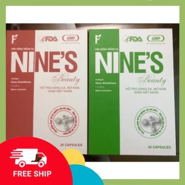 Viên uống trắng da mờ nám Nines Beauty giảm nếp nhăn, chống lão hóa 355.000 VND 3 Viên uống trắng da mờ nám Nines Beauty giảm nếp nhăn, chống lão hóa 355.000 VND 3