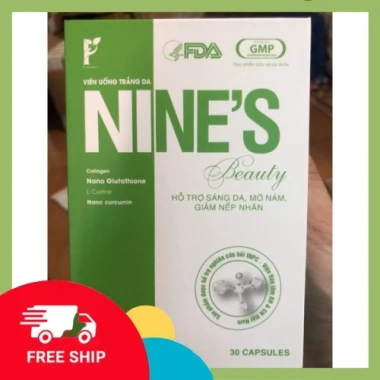 Viên uống trắng da mờ nám Nines Beauty giảm nếp nhăn, chống lão hóa 355.000 VND