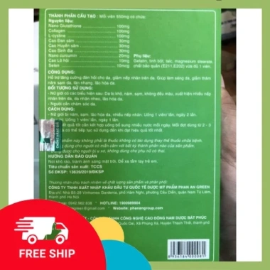 Viên uống trắng da mờ nám Nines Beauty giảm nếp nhăn, chống lão hóa 355.000 VND