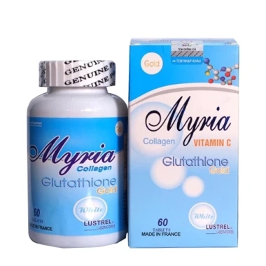 Viên Uống Trắng Da MYRIA 60 Viên - Glutathione Collagen Vitamin C Nhập khẩu Pháp Chính hãng Giá 900k