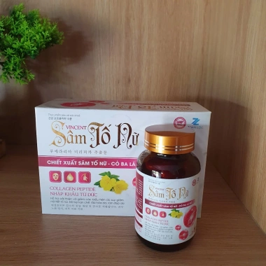 Viên uống trắng da Sâm Tố Nữ - Mờ nám, điều chỉnh nội tiết, giảm khô hạn, giá 355k 5 Viên uống trắng da Sâm Tố Nữ - Mờ nám, điều chỉnh nội tiết, giảm khô hạn, giá 355k 5
