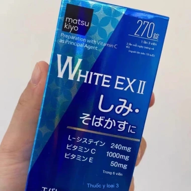 Viên uống trắng da toàn thân Daiichi White EX II 270 viên, chính hãng Nhật Bản 432.000đ