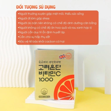 Viên Uống Trắng Da Vitamin C Goryeo Eundan 1.000 - 120 viên, Giá chỉ 380.000, Da sáng mịn, tăng collagen 2 Viên Uống Trắng Da Vitamin C Goryeo Eundan 1.000 - 120 viên, Giá chỉ 380.000, Da sáng mịn, tăng collagen 2