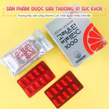 Viên Uống Trắng Da Vitamin C Goryeo Eundan 1.000 - 120 viên, Giá chỉ 380.000, Da sáng mịn, tăng collagen 4 Viên Uống Trắng Da Vitamin C Goryeo Eundan 1.000 - 120 viên, Giá chỉ 380.000, Da sáng mịn, tăng collagen 4
