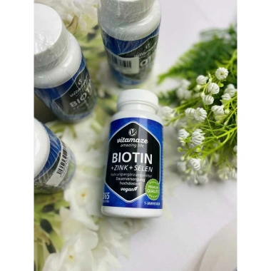 Viên uống Vitamaze Biotin Zink Selen - Giảm rụng tóc da móng, da mịn, chỉ 720.000₫