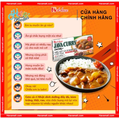Viên xốt cà ri Nhật Bản cay vừa Java Curry 200g – Giá chỉ 109.000đ