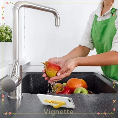 Vignette Giá đỡ điện thoại di động dạng nhẫn silicon dính, đẩy-kéo, chỉ 10.900 đồng