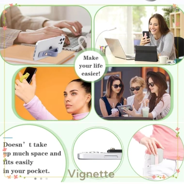 Vignette Giá đỡ điện thoại di động dạng nhẫn silicon dính, đẩy-kéo, chỉ 10.900 đồng