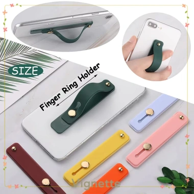 Vignette Giá đỡ điện thoại di động dạng nhẫn silicon dính, đẩy-kéo, chỉ 10.900 đồng