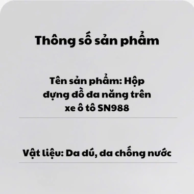 Ví/Hộp Đựng Đồ Đa Năng Ô Tô SN998 - Dán Mọi Nơi, Dán Cửa Xe, Tiết Kiệm Không Gian, Giá 209.000₫ 3