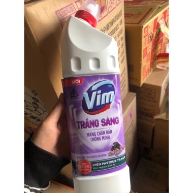 Vim 870ml - Chất tẩy rửa bồn cầu & nhà tắm hiệu quả, diệt vi khuẩn, giá 46.500₫ 2