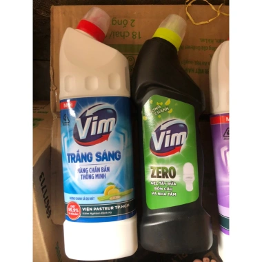 Vim 870ml - Chất tẩy rửa bồn cầu & nhà tắm hiệu quả, diệt vi khuẩn, giá 46.500₫ 5