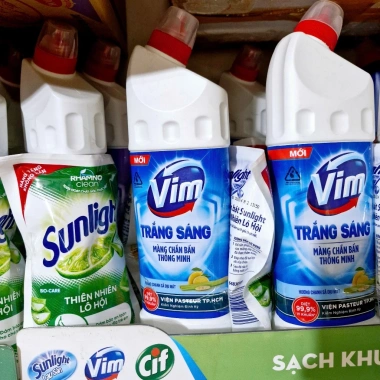 Vim Gel tẩy rửa bồn cầu & nhà tắm - Khử mùi, tẩy sạch sâu, giá chỉ 46.800đ