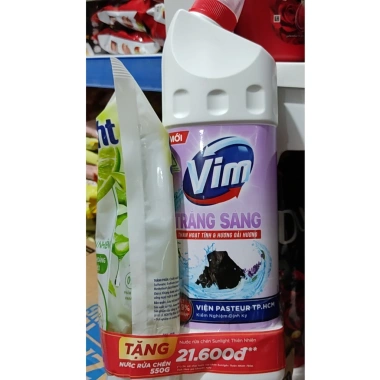 Vim Gel tẩy rửa bồn cầu & nhà tắm - Khử mùi, tẩy sạch sâu, giá chỉ 46.800đ