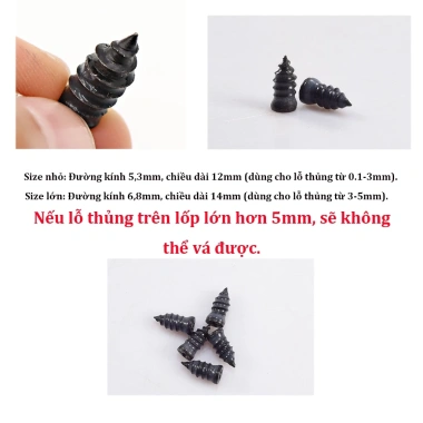 Vít sửa lốp khẩn cấp không cần tháo lốp – Sửa nhanh cho xe hơi, xe máy, lốp chân không, chỉ 39.880đ giảm giá 9