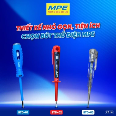 Vít thử điện bút điện MPE chính hãng Xanh Đỏ - Giá 34.000, chất lượng cao, an toàn 5