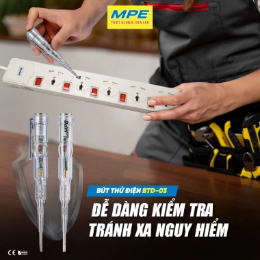 Vít thử điện bút điện MPE chính hãng Xanh Đỏ - Giá 34.000, chất lượng cao, an toàn 6