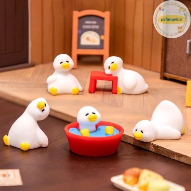 Vịt Trắng Nhỏ Dễ Thương - Đồ Trang Trí Bàn Làm Việc và Vườn, Phong Cảnh Micro, Giá Ưu Đãi 36k
