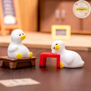 Vịt Trắng Nhỏ Dễ Thương - Đồ Trang Trí Bàn Làm Việc và Vườn, Phong Cảnh Micro, Giá Ưu Đãi 36k 7