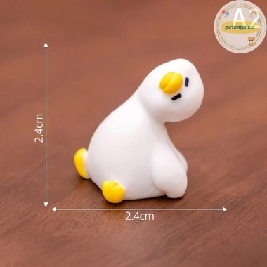 Vịt Trắng Nhỏ Dễ Thương - Đồ Trang Trí Bàn Làm Việc và Vườn, Phong Cảnh Micro, Giá Ưu Đãi 36k 9
