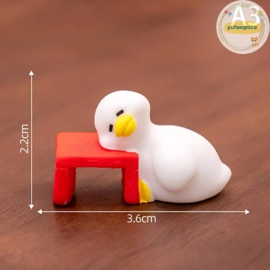 Vịt Trắng Nhỏ Dễ Thương - Đồ Trang Trí Bàn Làm Việc và Vườn, Phong Cảnh Micro, Giá Ưu Đãi 36k 10