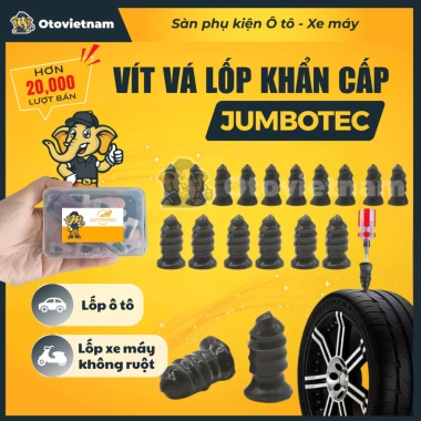 Vít Vá Lốp Jumbotec – Thép Bọc Cao Su, Vá Nhanh Ô Tô - Xe Máy, Không Cần Tháo – 79.000₫