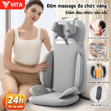 VITA Đệm Massage Toàn Thân 3D - Giảm 18% Quà Tặng Bố Mẹ, Sếp, Khách Hàng