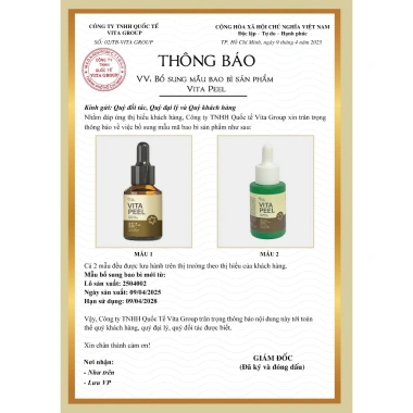 Vita Peel DR.LACIR Tinh Chất Detox Da 50ml Trẻ Hóa Da Sáng Mịn Giá Ưu Đãi 385.000₫