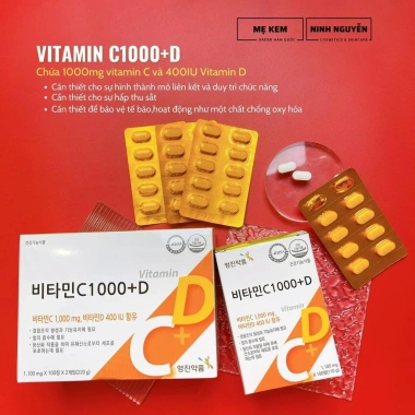 Vitamin CD Trắng Da 1.000mg Hàn Quốc Chính Hãng 200v - Giá 330.000đ (Giá gốc 396.000đ)