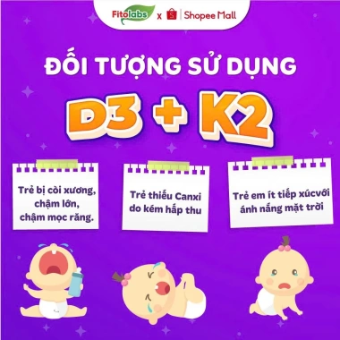 Vitamin D3K2-MK7 Fitolabs dạng giọt 10ml - Tăng chiều cao, xương chắc khỏe cho bé, giá ưu đãi 209.230 VND