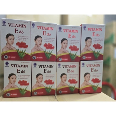 Vitamin E Đỏ 60 viên - Da đẹp, căng mịn, giảm nám sạm, khô da, giá chỉ 148.000₫ 3