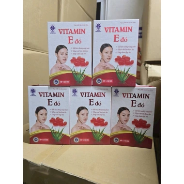 Vitamin E Đỏ 60 viên - Da đẹp, căng mịn, giảm nám sạm, khô da, giá chỉ 148.000₫ 4
