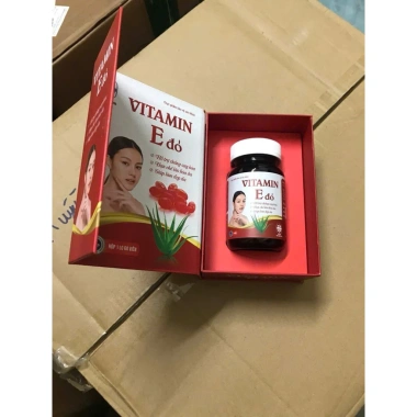 Vitamin E Đỏ 60 viên - Da đẹp, căng mịn, giảm nám sạm, khô da, giá chỉ 148.000₫ 5