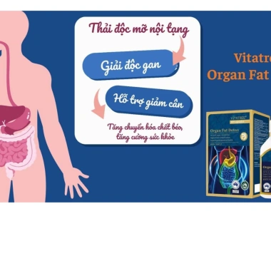 Vitatree Organ Fat Detox 60 Viên – Thải Độc Mỡ Nội Tạng, Giảm Mỡ, Giá 320.000₫