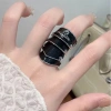 Vivienne Westwood Armor Ring Bốn Phần Sao Thổ Nhiều Lớp Mở Vòng Nam Nữ Punk 7