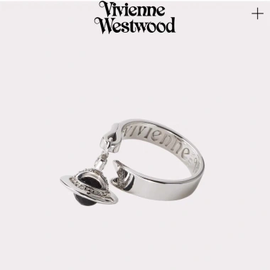 Vivienne Westwood Ruy Băng Mã Não Đen Vòng Mở Quả Cầu Sao Thổ Giảm Giá 232.980 VND