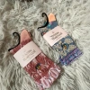 Vivienne Westwood Saturn Thêu 3D Rỗng Màu Tương Phản Tất Ống Giữa Nữ 4