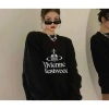Vivienne Westwood Thu Đông Cặp Đôi Logo Sao Thổ Cổ Tròn Nam Nữ Phong Cách 5