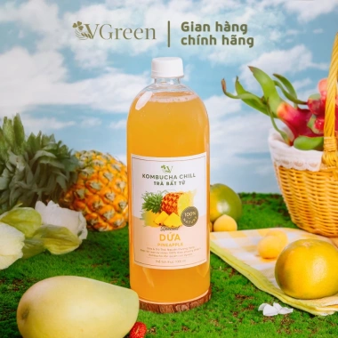 VKomucha Chill 1.000ml Trà kombucha hoa quả tươi - Tặng thạch 99k, giảm còn 143.999đ 2