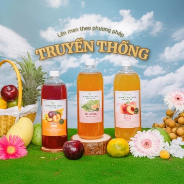 VKomucha Chill 1.000ml Trà kombucha hoa quả tươi - Tặng thạch 99k, giảm còn 143.999đ 3