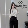 VMY Studio Áo sơ mi mix kẻ vòng cổ nhiều màu tay dài xinh xắn nữ - Giá 232.000 VND 6