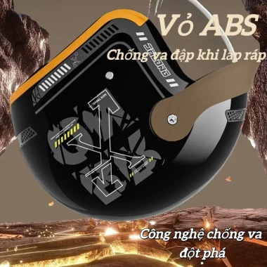 Vỏ ABS Chống Va Đập An Toàn Mũ Bảo Hiểm Retro Cổ Điển, Thiết Kế Thông Minh, Thoáng Khí 289k 2