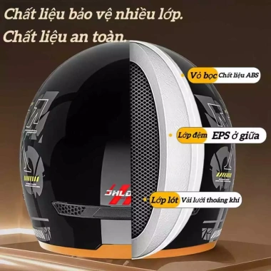 Vỏ ABS Chống Va Đập An Toàn Mũ Bảo Hiểm Retro Cổ Điển, Thiết Kế Thông Minh, Thoáng Khí 289k 4