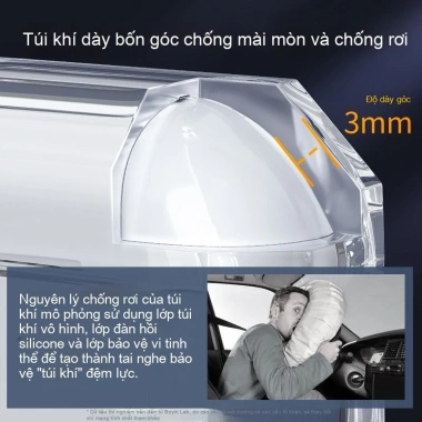 Vỏ AirPods 2/3/4/Pro trong suốt pha lê, 4 góc chống sốc, không ố vàng 8