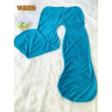 Vỏ áo gối chữ U nhung hàn mịn Zcare VUN Giá chỉ 190.000 chất liệu sang trọng 2