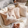 Vỏ Áo Gối Vuông Hoạ Tiết Thêu Ngựa Sang Trọng - Decor Nhà Cửa, Gối Sofa Phòng Khách 250k